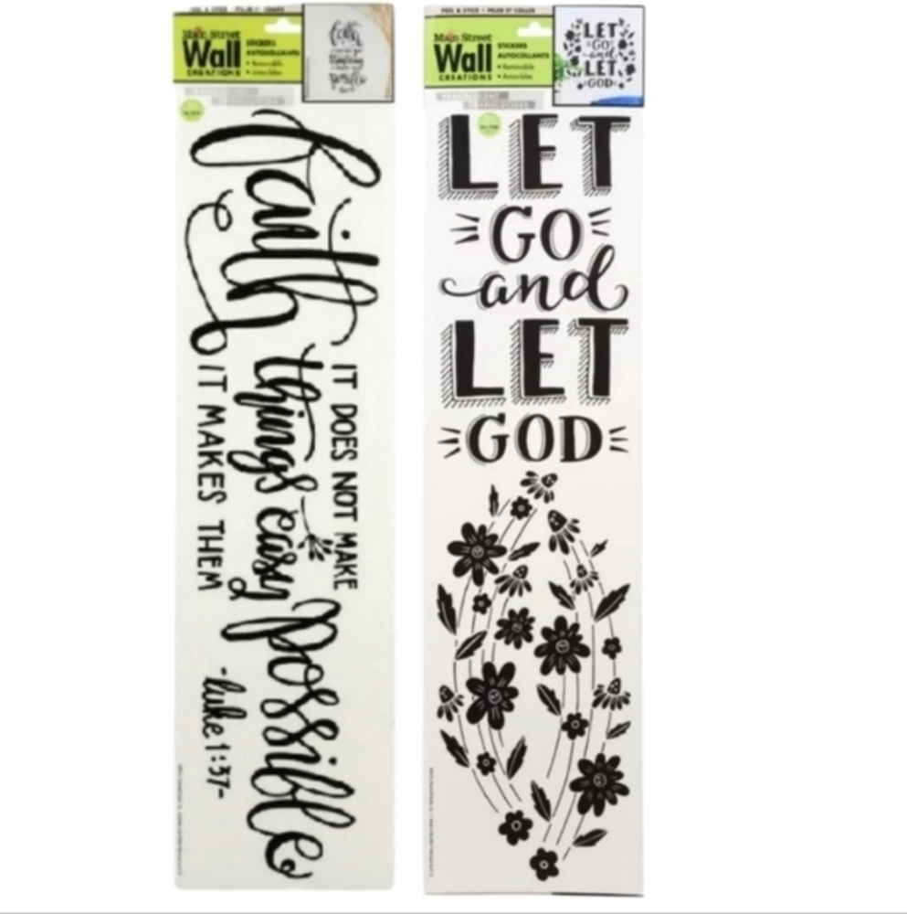 Main Street Wall Creations Inspirational and‎  Religious Wall Decals Removable